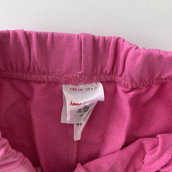 Hanna Andersson Girl Pink Wide Leg Pants In French Terry 5T - Picture 6 of 7